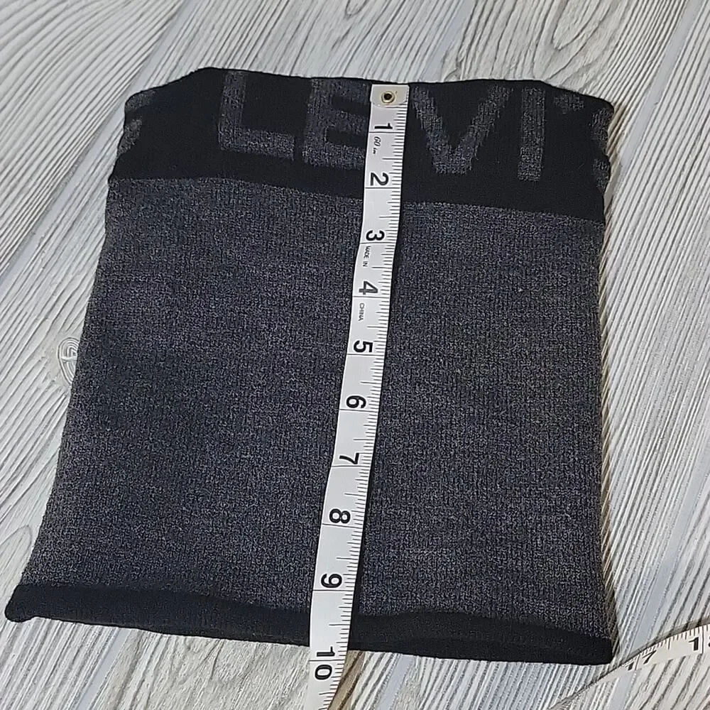 Levi's Grey/Black Knit Neck Warmer